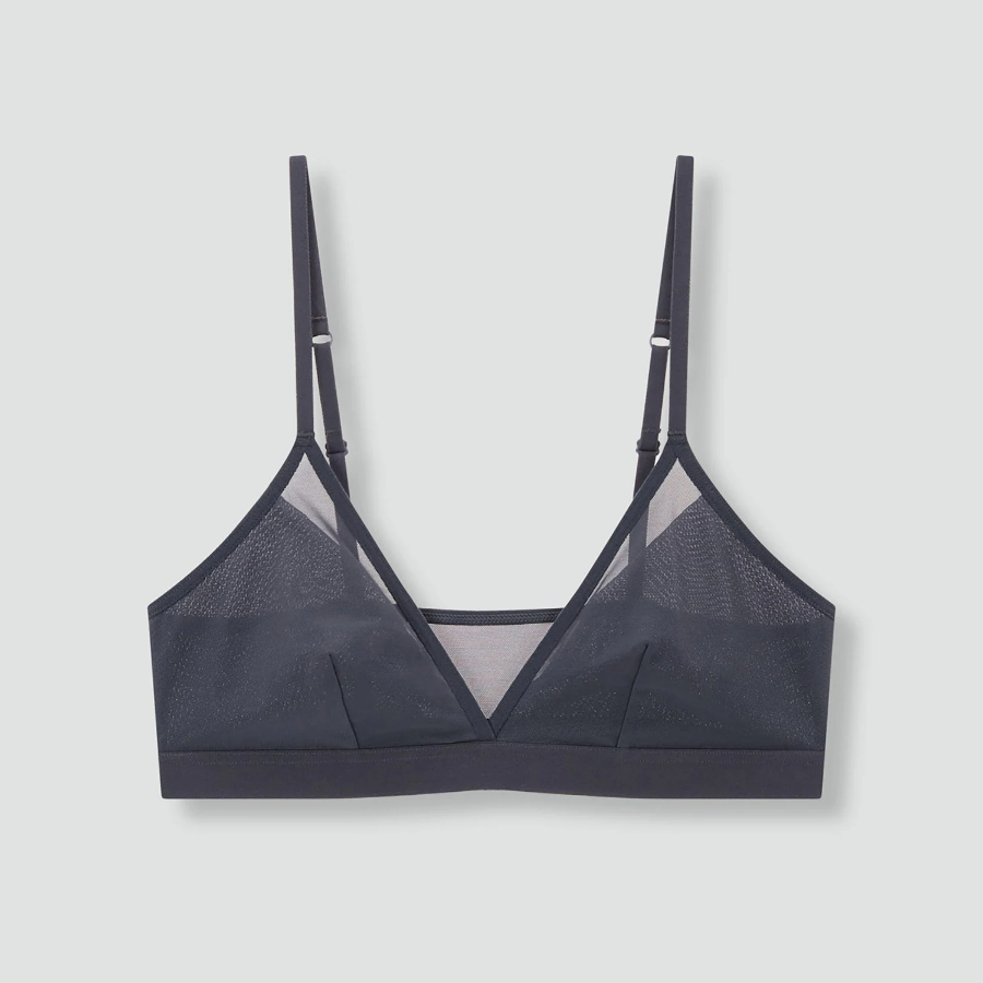JAJU Airhole Bralette (Charcoal) — лёгкость и комфорт на каждый день