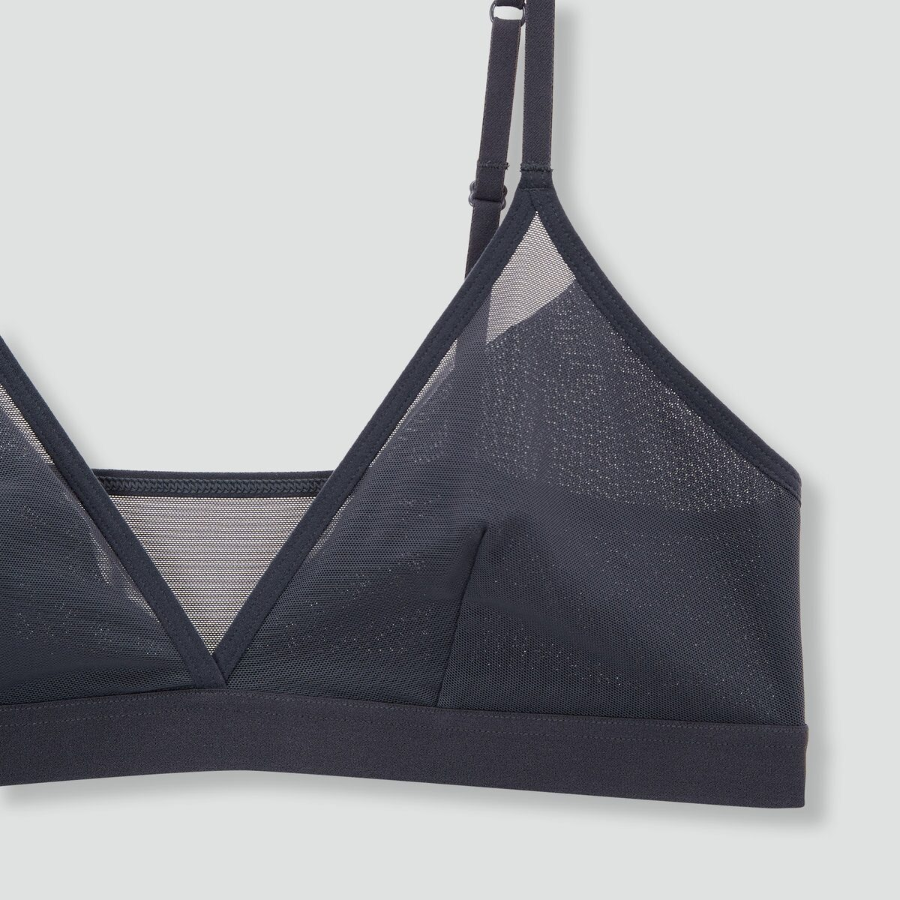 JAJU Airhole Bralette (Charcoal) — лёгкость и комфорт на каждый день
