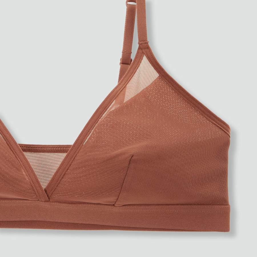 JAJU Airhole Bralette (Brown) — дышащий комфорт и свобода движений
