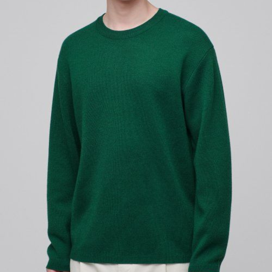 Minimal Crew Neck Knit [Green]