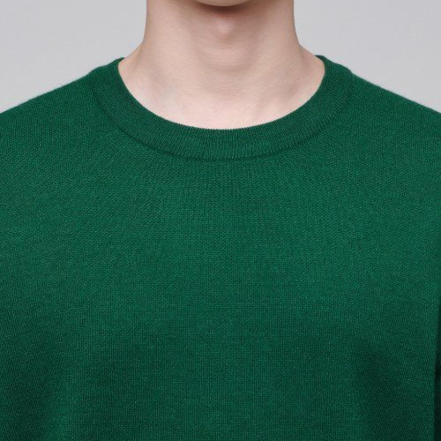 Minimal Crew Neck Knit [Green]