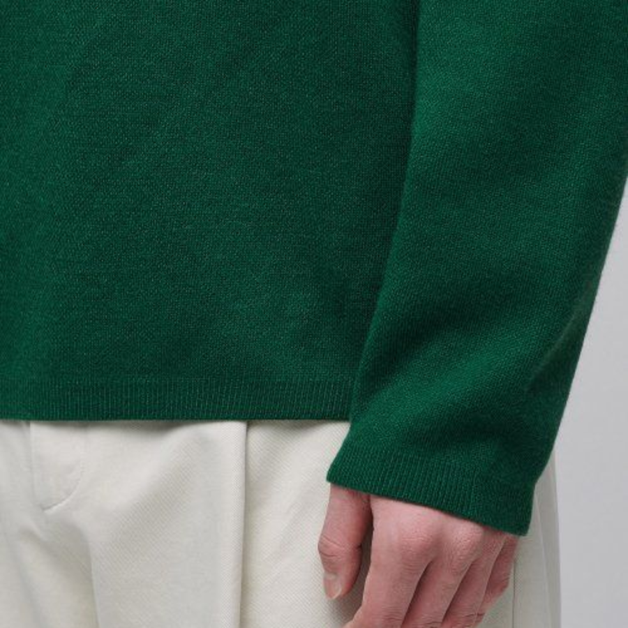 Minimal Crew Neck Knit [Green]
