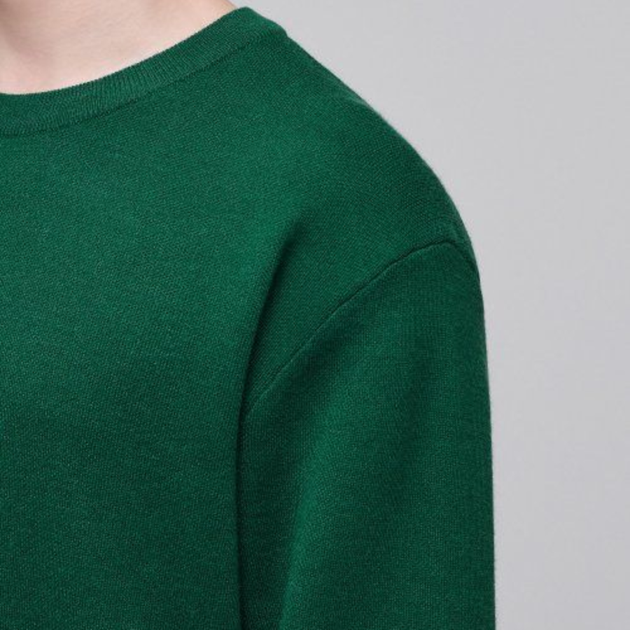 Minimal Crew Neck Knit [Green]