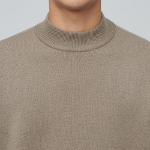 Minimal Mock Neck Knit [Beige]