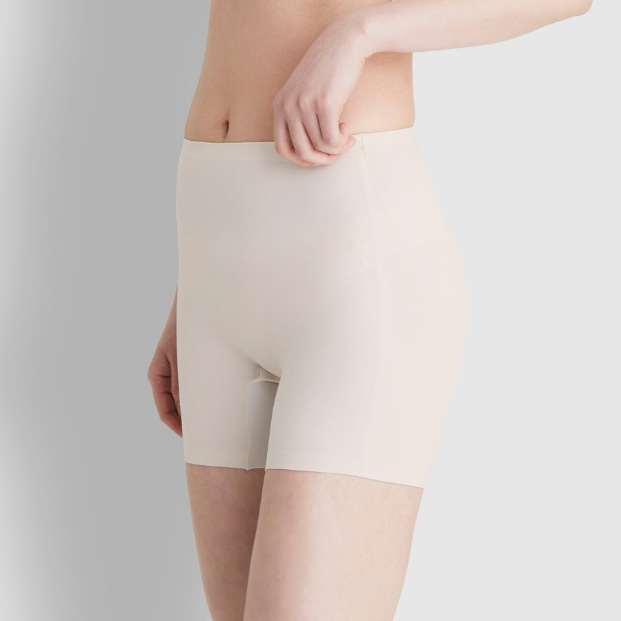 JAJU Rayon No-Line Boyshort Panty (Beige) — невидимое бельё с ощущением прохлады