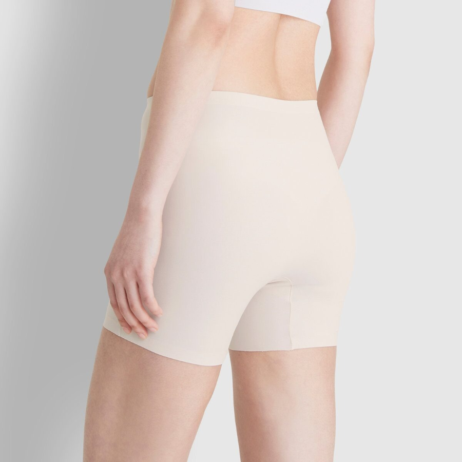 JAJU Rayon No-Line Boyshort Panty (Beige) — невидимое бельё с ощущением прохлады