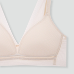 JAJU Mesh No-Line Crop Bra (Beige) — невесомая поддержка и вентиляция