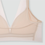 JAJU Mesh No-Line Crop Bra (Beige) — невесомая поддержка и вентиляция