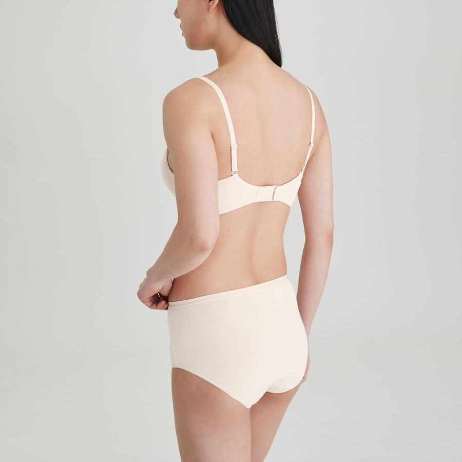 JAJU 720-Degree Stretch Cotton Mold Bra (Beige) — идеальная поддержка и комфорт в натуральном стиле