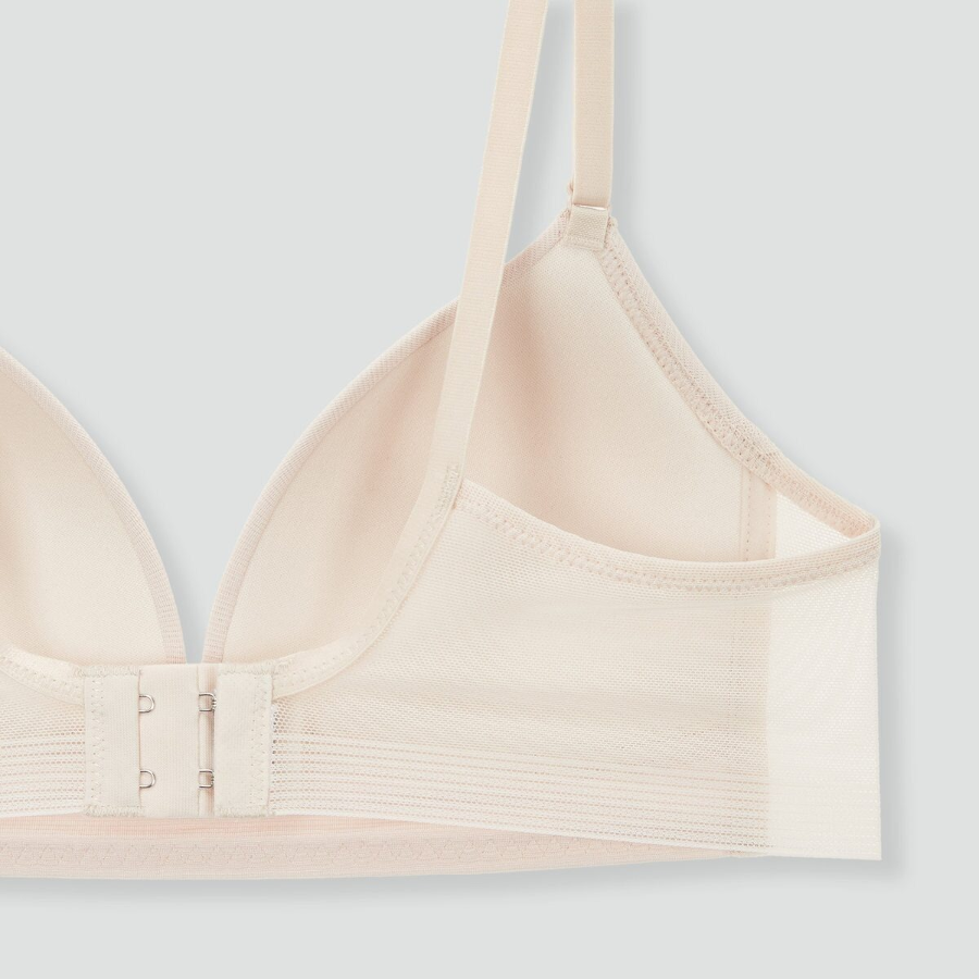 JAJU Rayon Mold Bra (Beige) — мягкая поддержка с натуральной свежестью