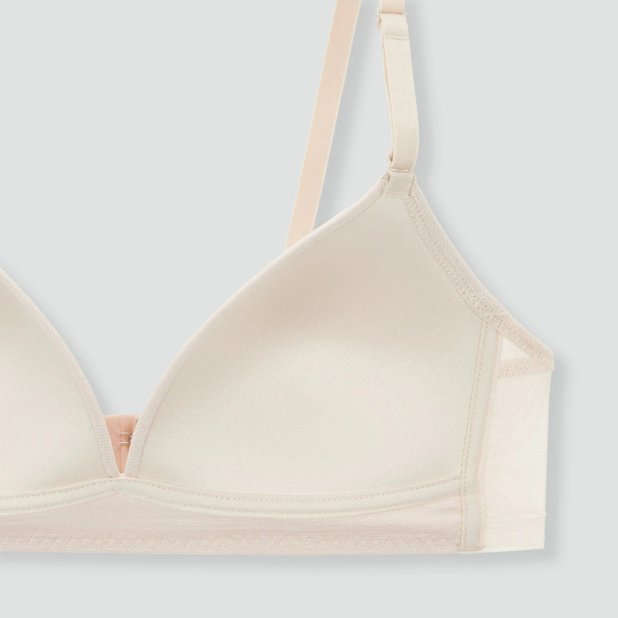 JAJU Rayon Mold Bra (Beige) — мягкая поддержка с натуральной свежестью