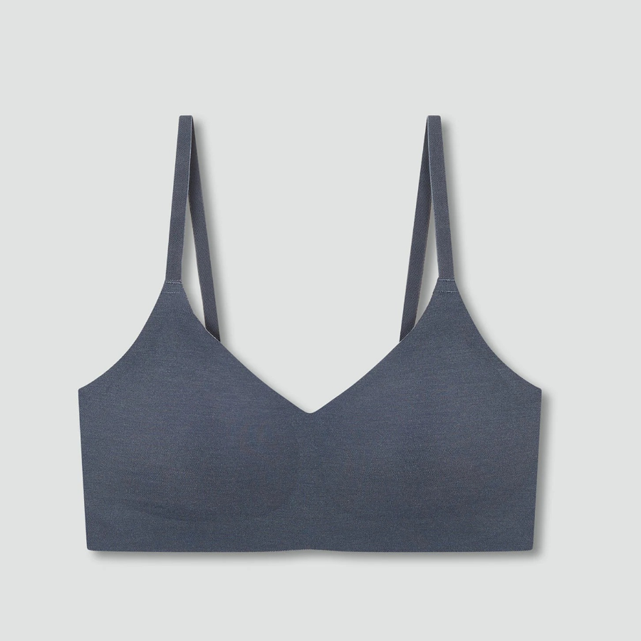 JAJU Air Modal No-Line Crop Bra (Charcoal) — невесомая поддержка с максимальным комфортом