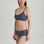 JAJU Air Modal No-Line Crop Bra (Charcoal) — невесомая поддержка с максимальным комфортом