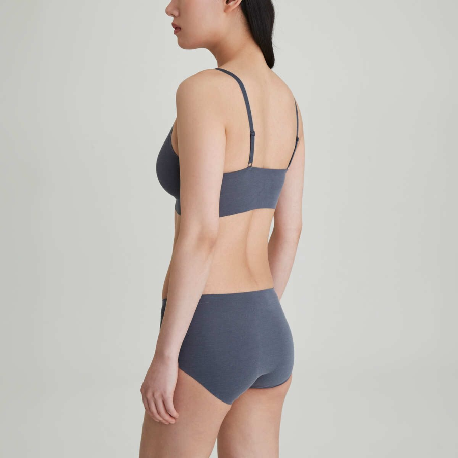 JAJU Air Modal No-Line Crop Bra (Charcoal) — невесомая поддержка с максимальным комфортом