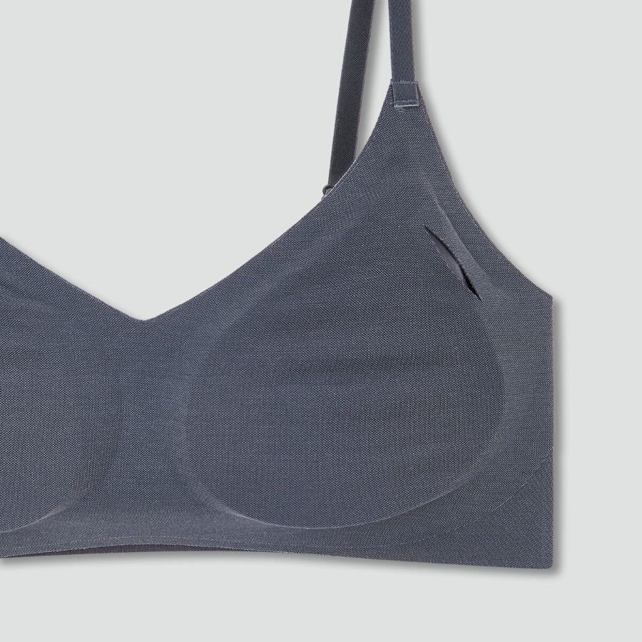 JAJU Air Modal No-Line Crop Bra (Charcoal) — невесомая поддержка с максимальным комфортом