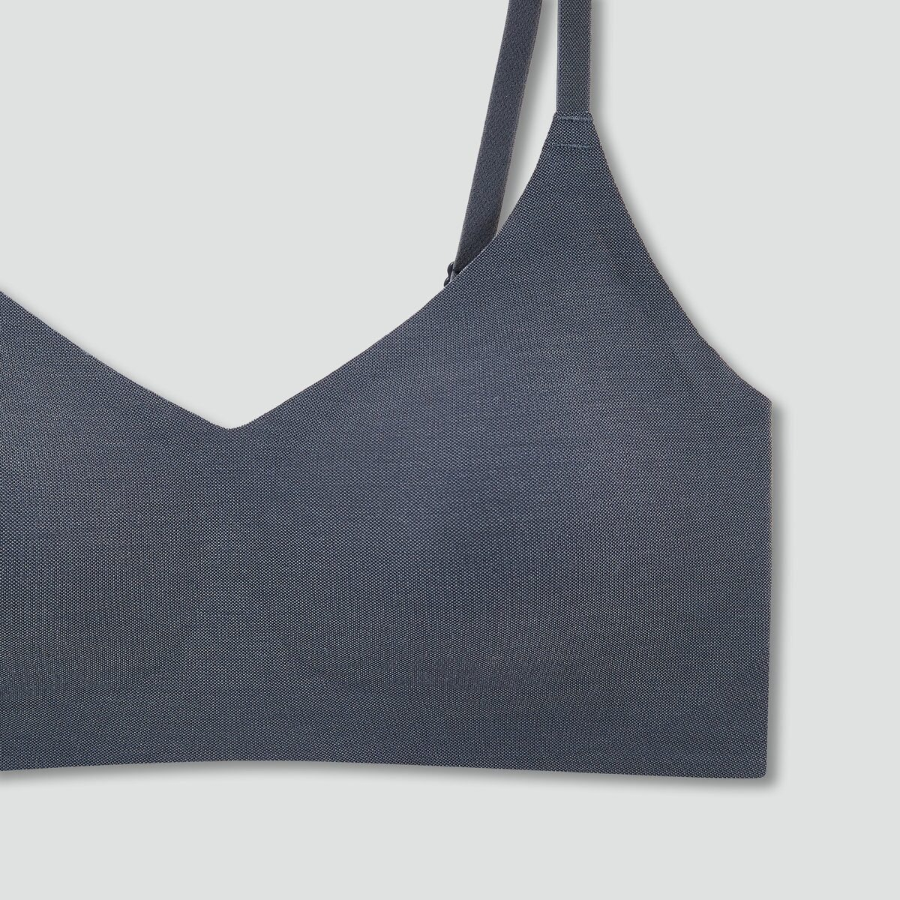 JAJU Air Modal No-Line Crop Bra (Charcoal) — невесомая поддержка с максимальным комфортом