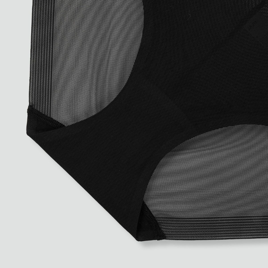 JAJU Mesh No-Line Hiphugger Panty (Black) — лёгкость и незаметность на каждый день