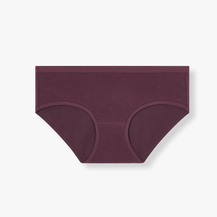 JAJU 720-Degree Stretch Cotton Hiphugger Panty (Burgundy) — идеальная посадка и комфорт весь день