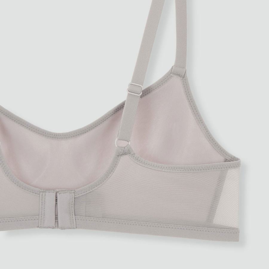 JAJU Mesh Crop Bra (Dark Beige) — дышащий комфорт и лёгкая поддержка