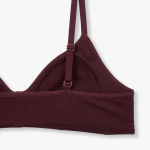 JAJU 720-Degree Stretch Cotton Bralette (Burgundy) — поддержка и мягкость без компромиссов