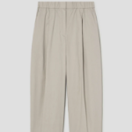 KUHO [Summer Icon Slacks] [Golf] Daily Use Tapered Tuck Pants – Beige