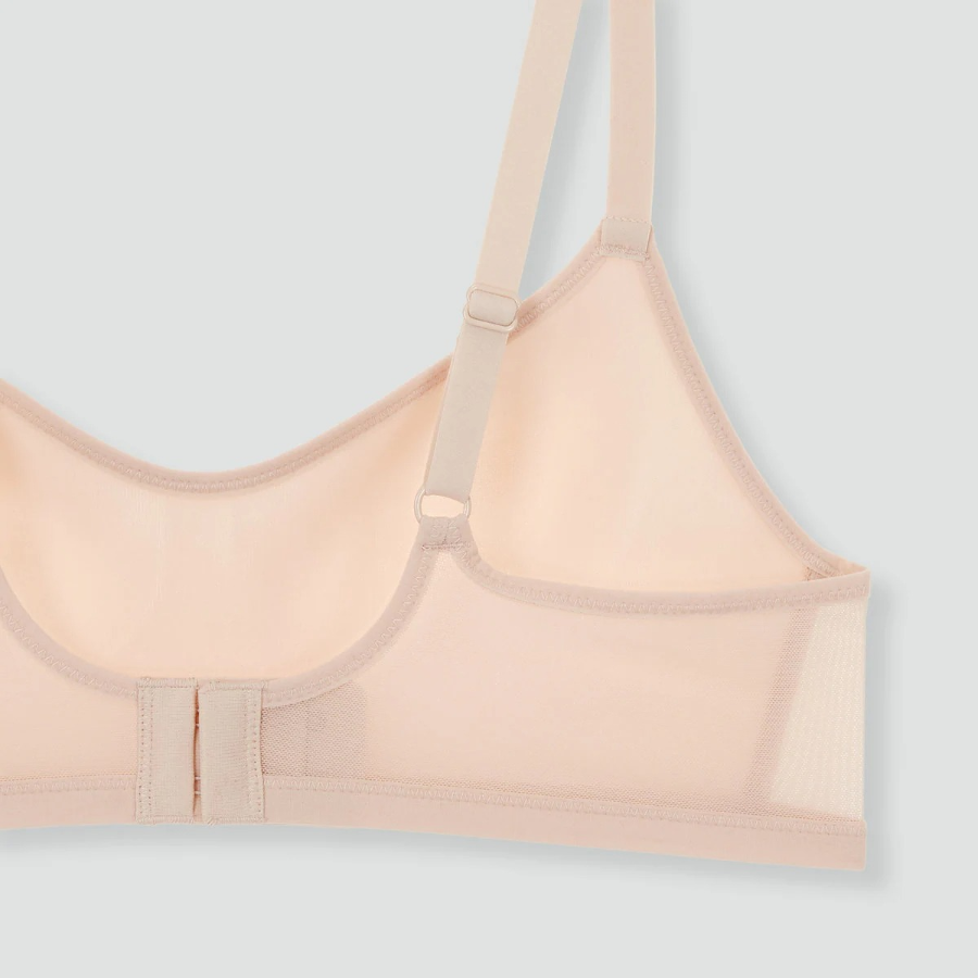 JAJU Mesh Crop Bra (Beige) — лёгкая и дышащая поддержка для активного дня