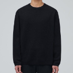 Minimal Crew Neck Knit [Black]