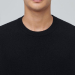 Minimal Crew Neck Knit [Black]