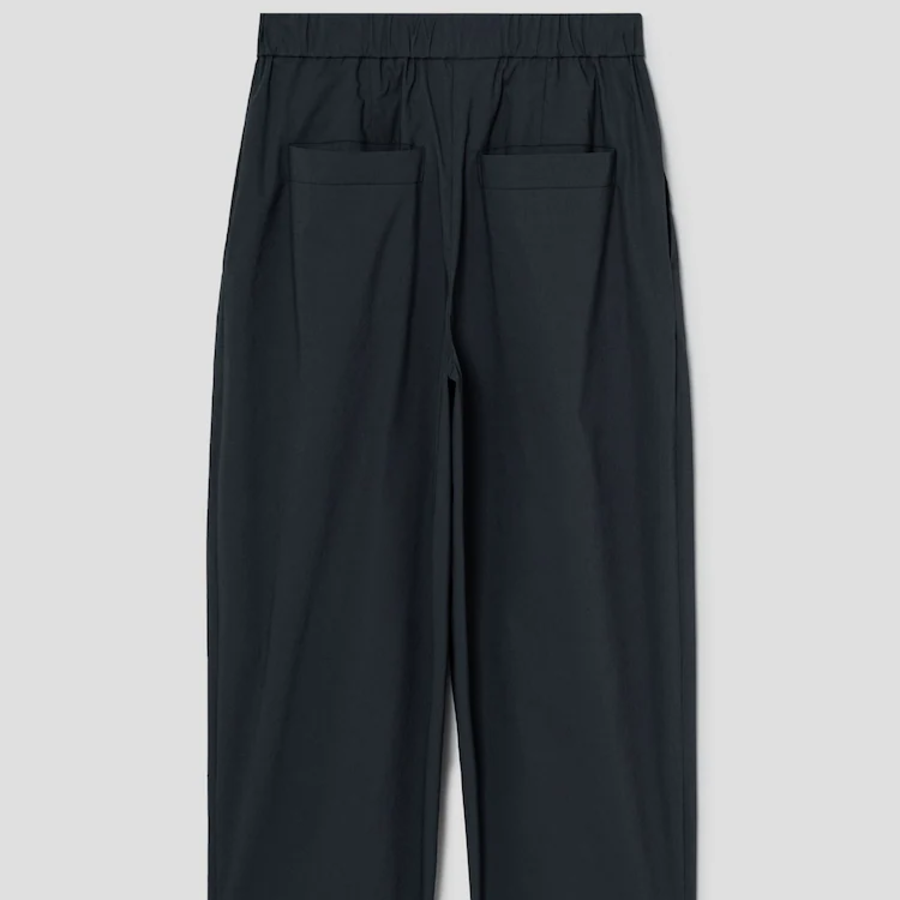 KUHO [Summer Icon Slacks] [Golf] Daily Use Tapered Tuck Pants – Ash