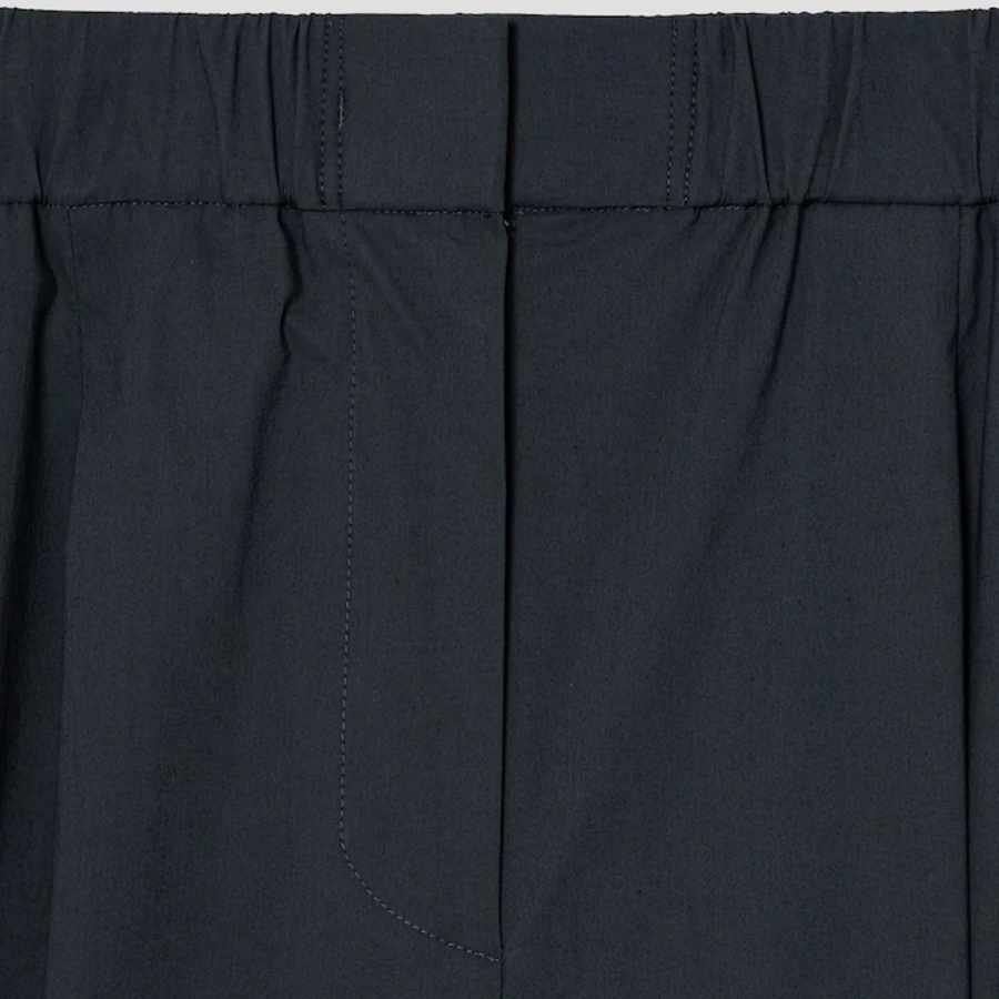 KUHO [Summer Icon Slacks] [Golf] Daily Use Tapered Tuck Pants – Ash