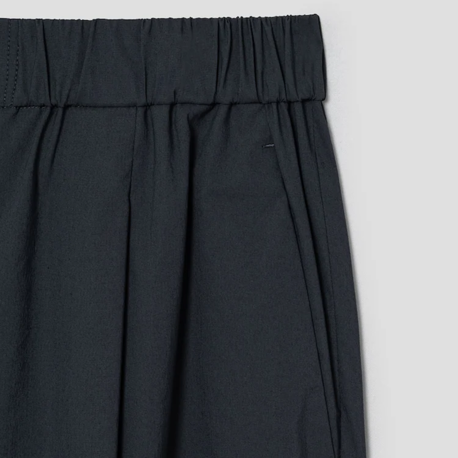 KUHO [Summer Icon Slacks] [Golf] Daily Use Tapered Tuck Pants – Ash