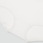 JAJU Cotton Rib Outband Shorty Panty (White) — комфорт и стиль в классическом исполнении