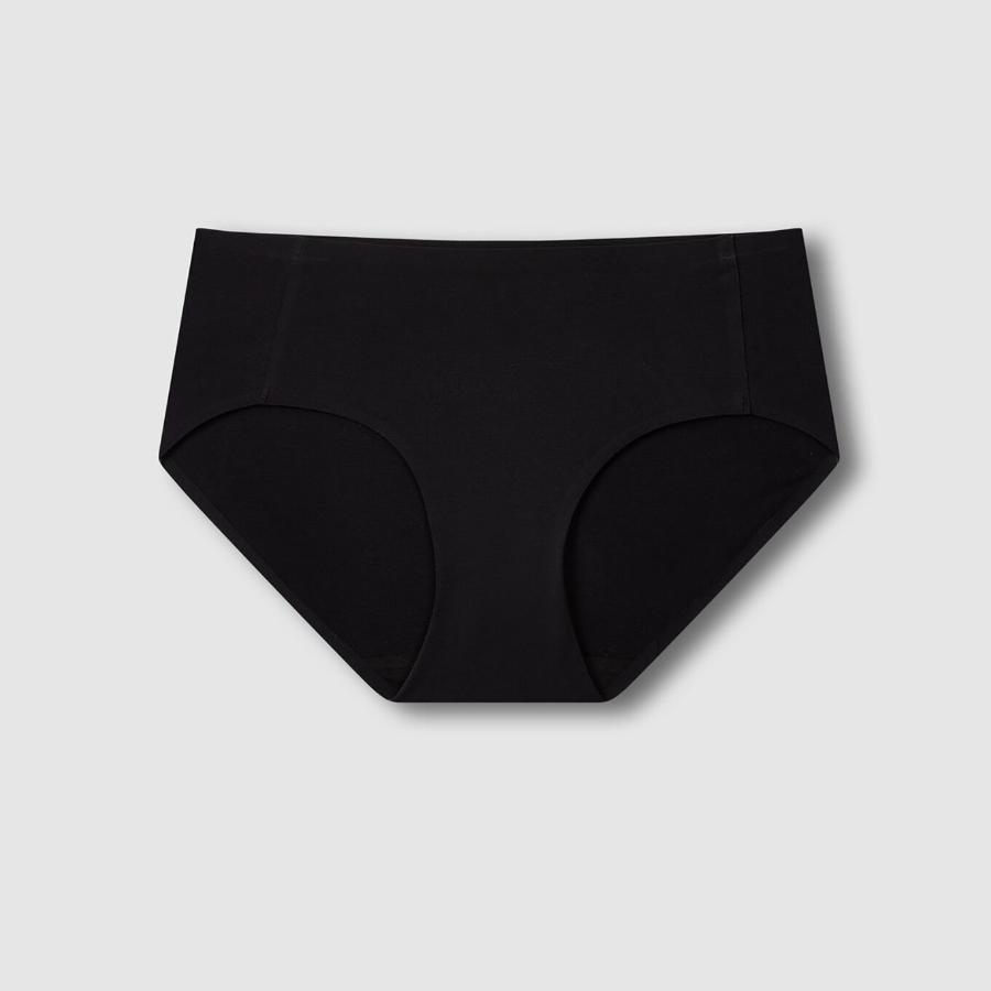 JAJU Rayon No-Line Hip-Hugger Panty (Black) — лёгкость и невидимость в каждом движении