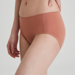 JAJU 120-Count Modal No-Line Hip-Hugger Panty (Brick) — мягкость и комфорт в естественном стиле