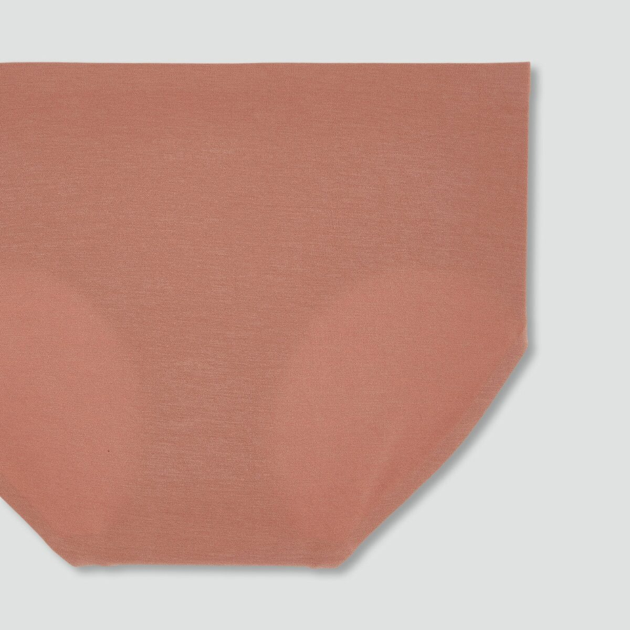 JAJU 120-Count Modal No-Line Hip-Hugger Panty (Brick) — мягкость и комфорт в естественном стиле