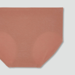 JAJU 120-Count Modal No-Line Hip-Hugger Panty (Brick) — мягкость и комфорт в естественном стиле