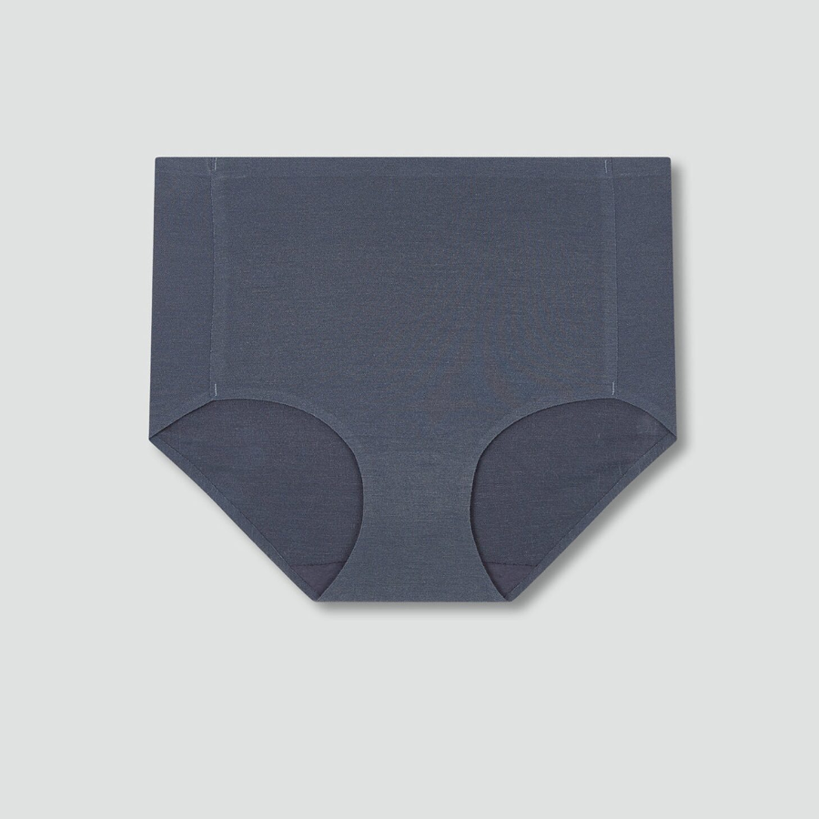 JAJU Air Modal No-Line High-Rise Panty (Charcoal) — легкость и комфорт с высокой посадкой