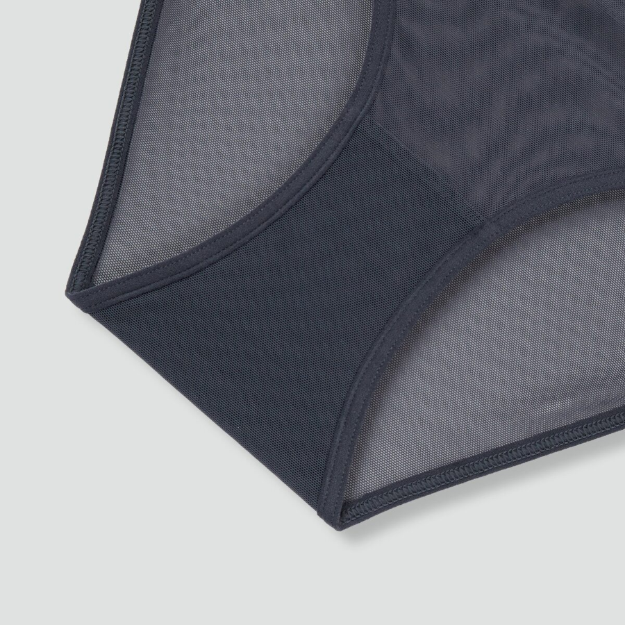 JAJU Airhole Bikini Panty (Charcoal) — легкость и воздухопроницаемость на каждый день