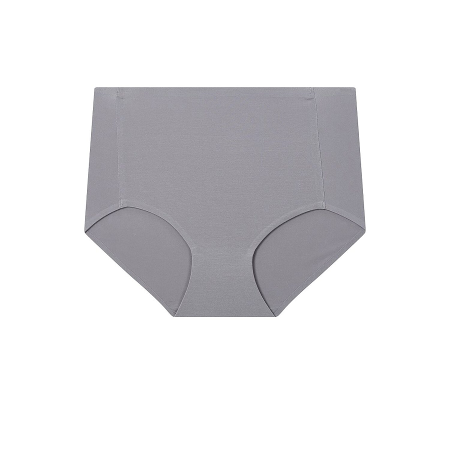 JAJU 120-Count Modal No-Line High-Rise Panty (Grey) — незаметное бельё для абсолютного комфорта