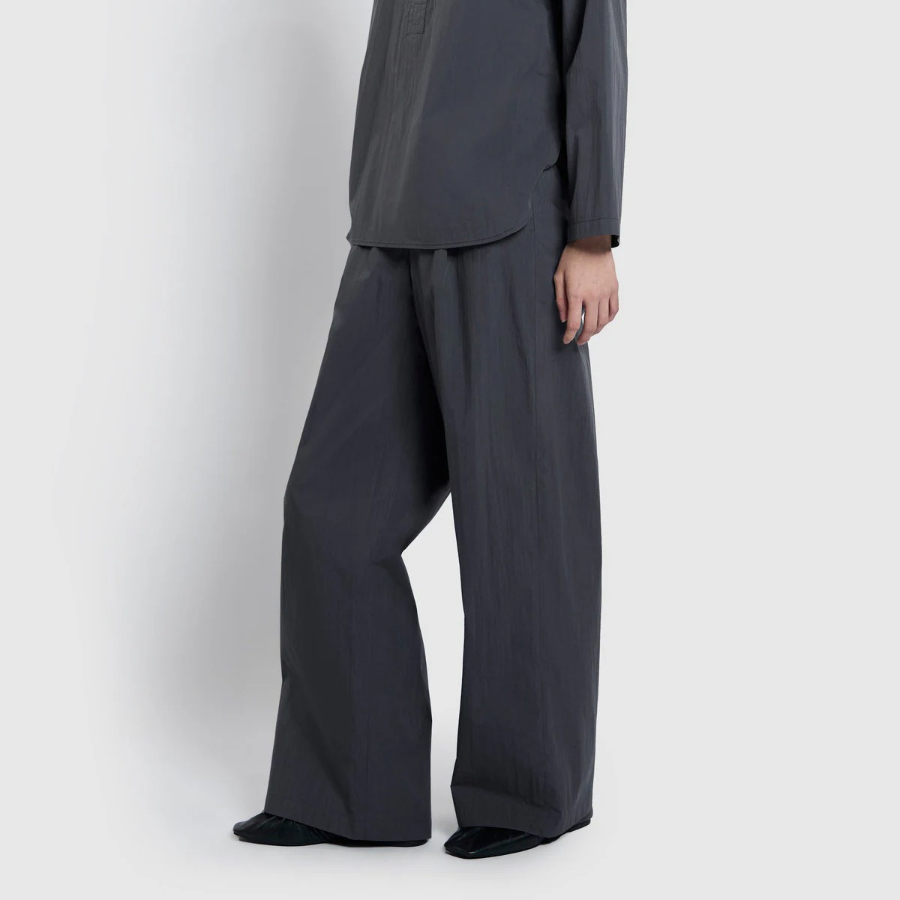 JAJU Wide Cotton Pants (Charcoal) — лёгкость движений и комфорт в повседневном формате