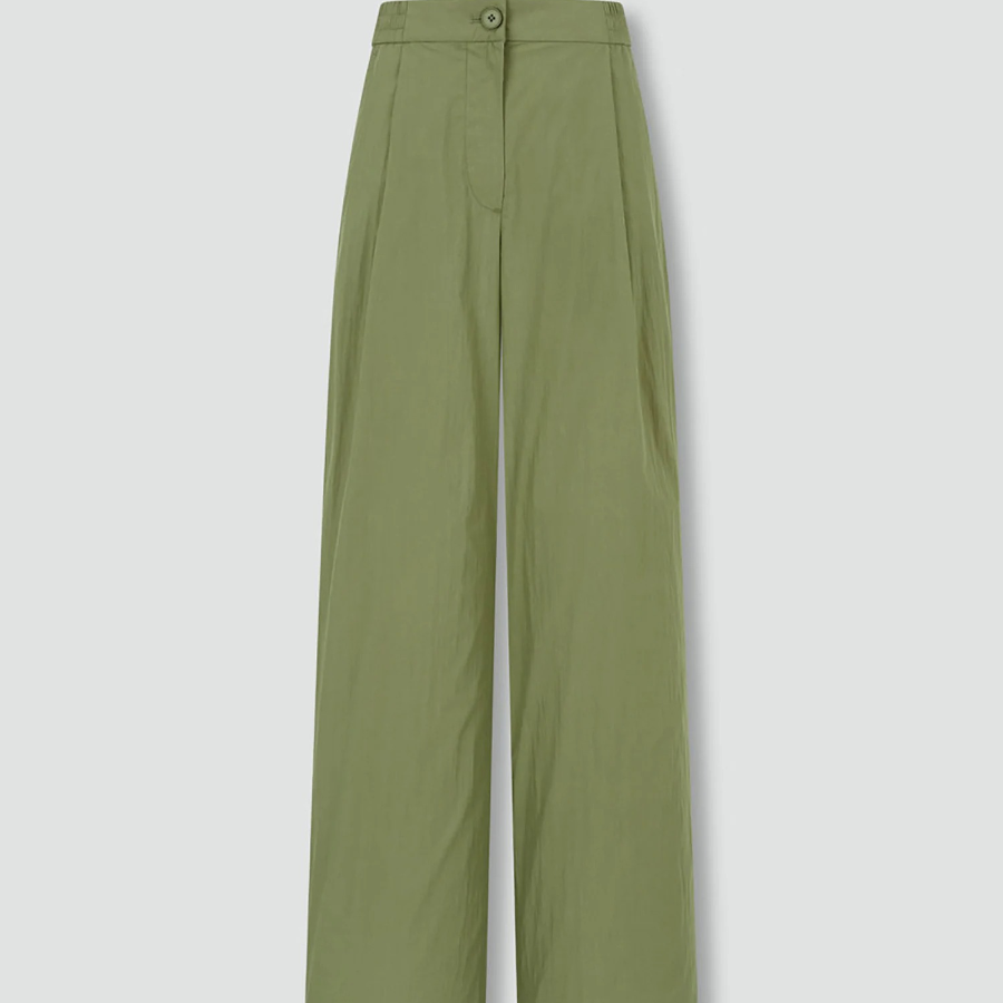 JAJU Wide Cotton Pants (Khaki) — свобода движений и прохлада натурального хлопка