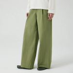 JAJU Wide Cotton Pants (Khaki) — свобода движений и прохлада натурального хлопка