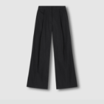 JAJU Wide Pants (Black) — лёгкие широкие брюки на каждый день