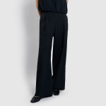 JAJU Wide Pants (Black) — лёгкие широкие брюки на каждый день