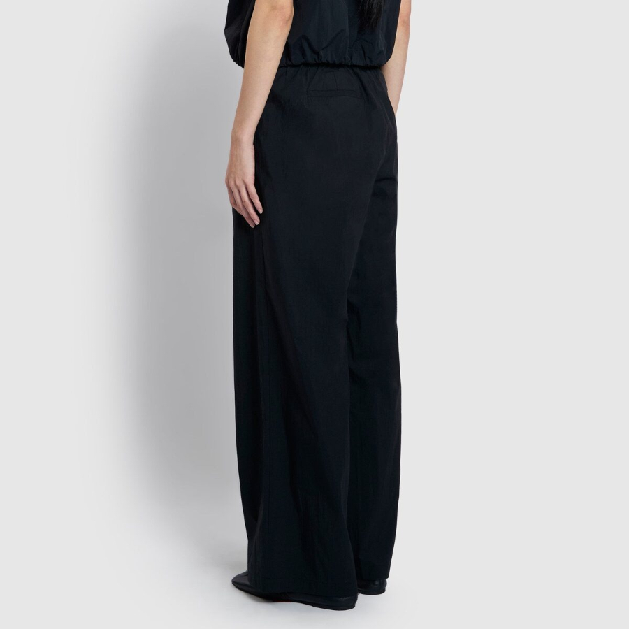 JAJU Wide Pants (Black) — лёгкие широкие брюки на каждый день