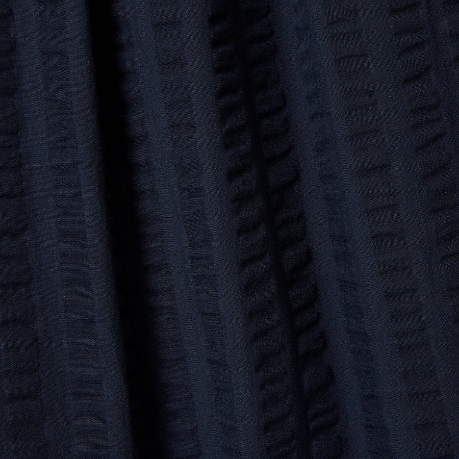 JAJU Cotton Seersucker Banding Pants (Navy) — лёгкость и комфорт в каждой детали