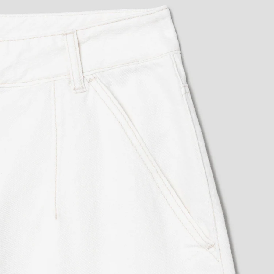 KUHO [HEART FOR EYE] Bermuda Denim Shorts – Ivory