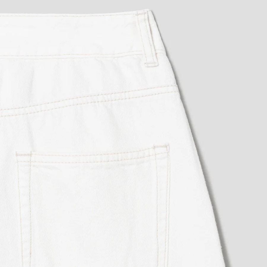 KUHO [HEART FOR EYE] Bermuda Denim Shorts – Ivory