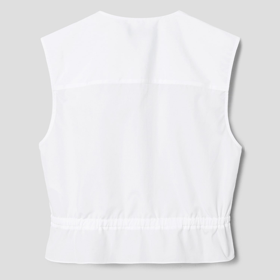 Maison Kitsune Women Crafted Embroidery Sleeveless Top