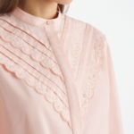 Maison Kitsune Women Craft Embroidery Shirt